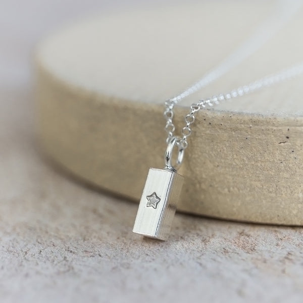 Sterling Silver Ingot Pendant Small