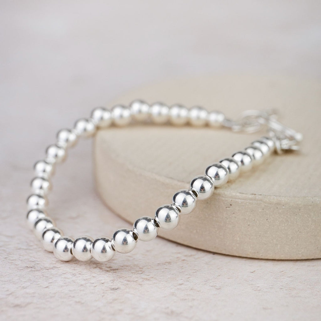 Sterling Silver Bead Bracelet