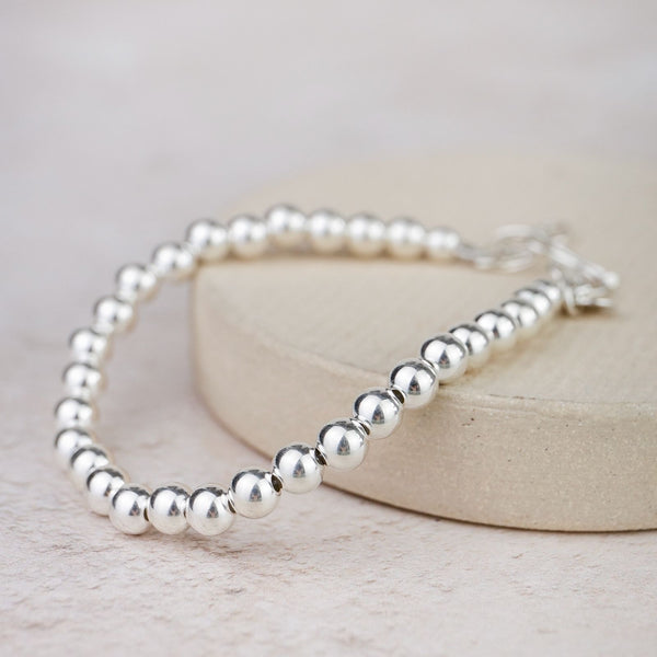 Sterling Silver Bead Bracelet