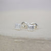 Sterling Silver Mini Square Studs