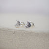 Sterling Silver Mini Moon Studs