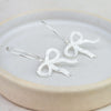 Sterling Silver Bow Hoops