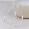 Sterling Silver Geo Teardrop Earrings