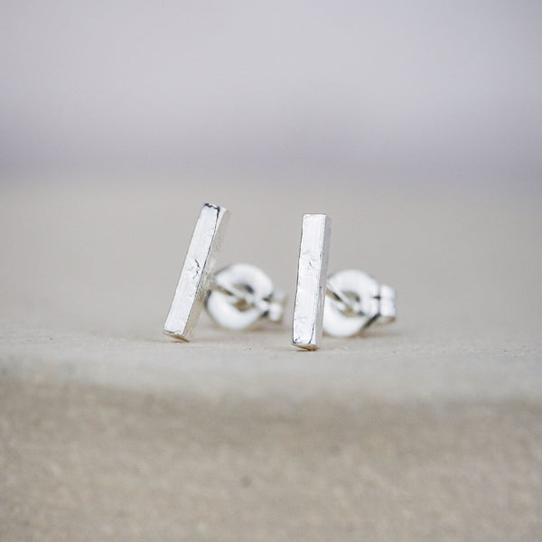 Sterling Silver Mini Stick Studs