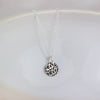 Sterling Silver Dark Leopard Print Dinky Pendant