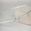 Sterling Silver Love Knot Bangle