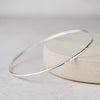 Sterling Silver Geo Circle Bangle