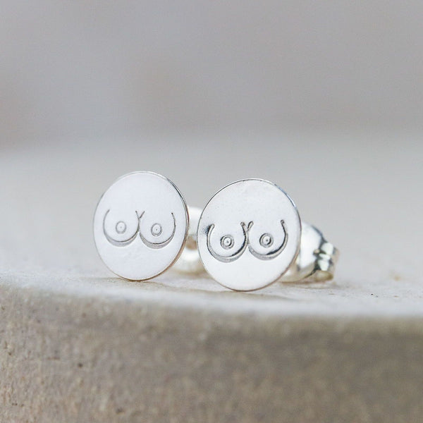 Sterling Silver Stamped Studs