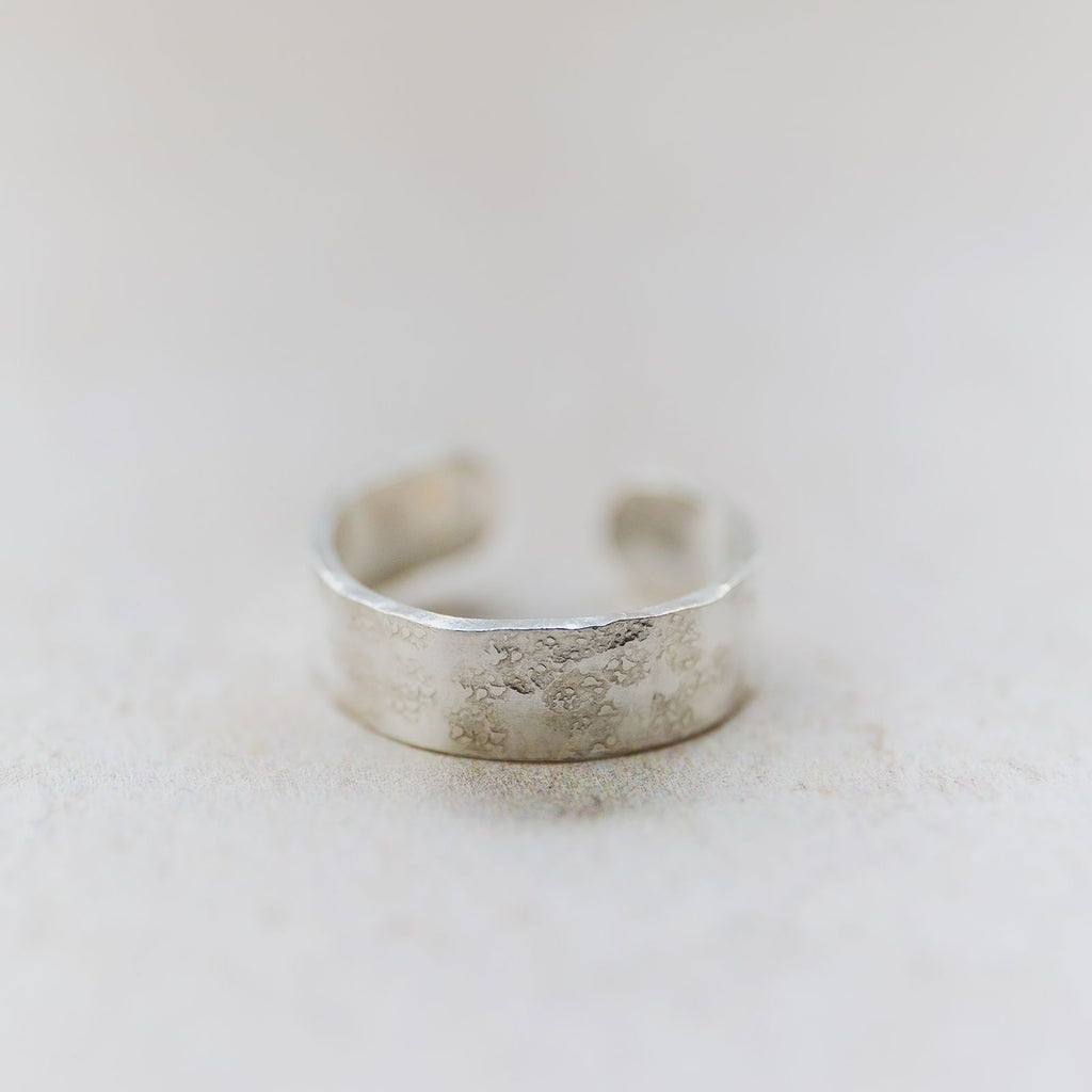 Sterling Silver Hammered Toe Ring