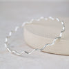 Sterling Silver Geo Swirl Bangle