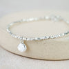 Sterling Silver Nugget Charm Bracelet