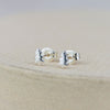 Sterling Silver Mini Christmas Tree Studs