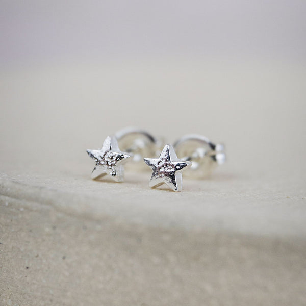 Sterling Silver Mini Star Studs