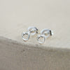 Sterling Silver Mini Love Knot Studs