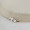 Sterling Silver Love Knot Necklace