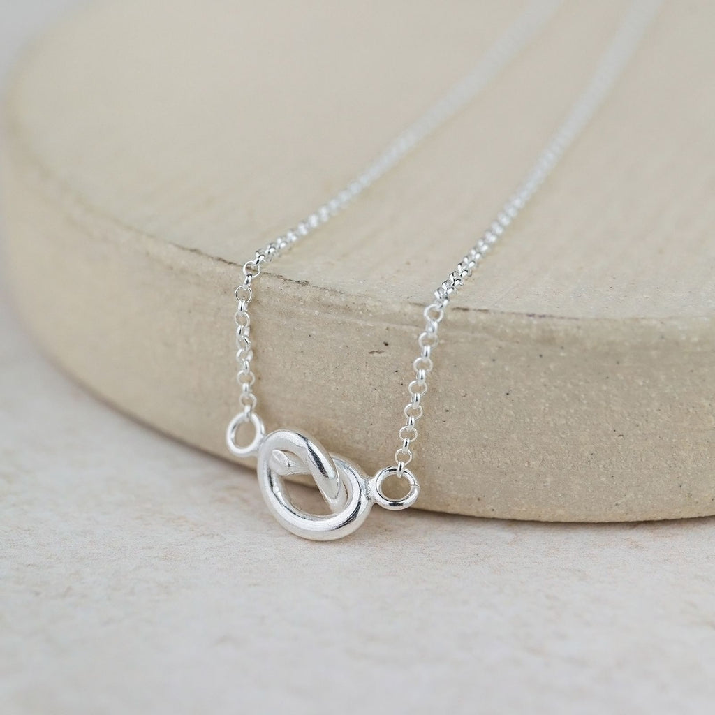 Sterling Silver Love Knot Necklace