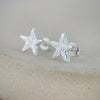 Sterling Silver Textured Star Studs