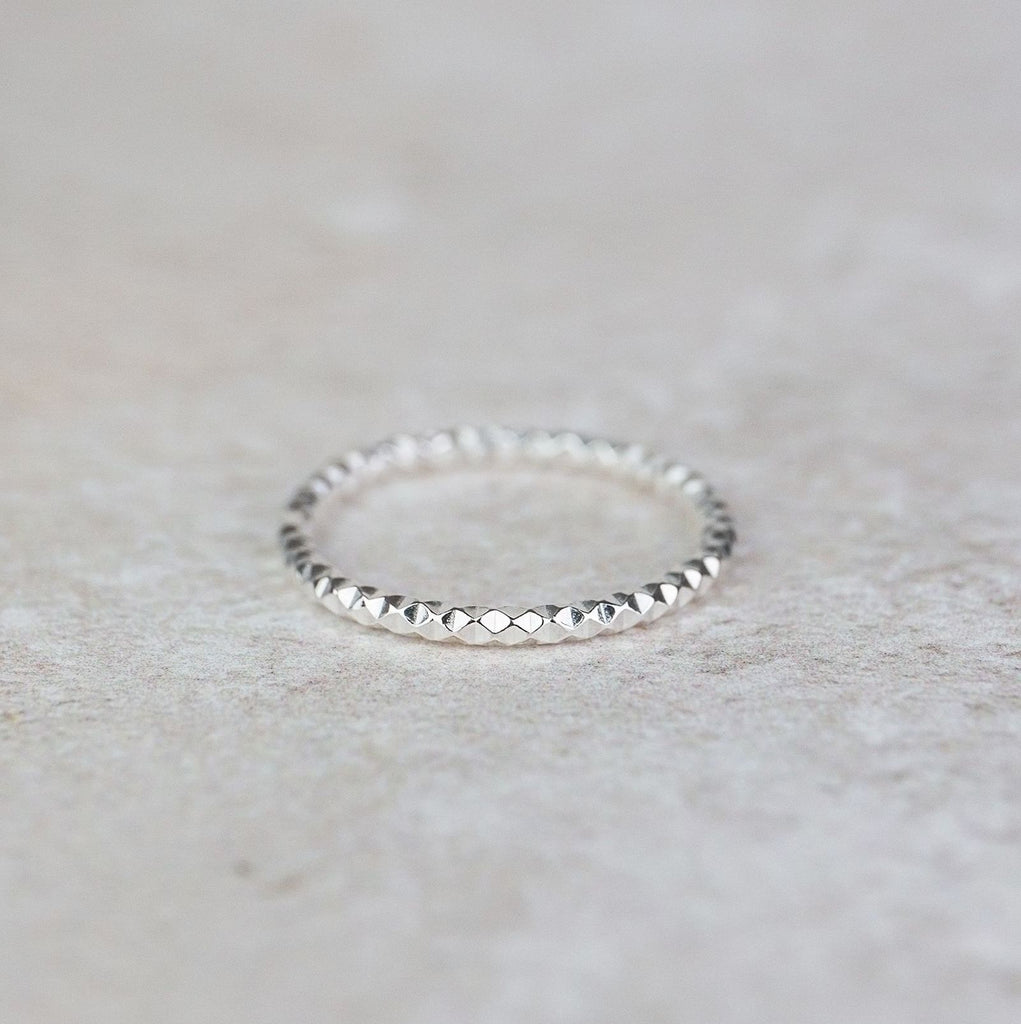 Sterling Silver Textured Stacking Ring
