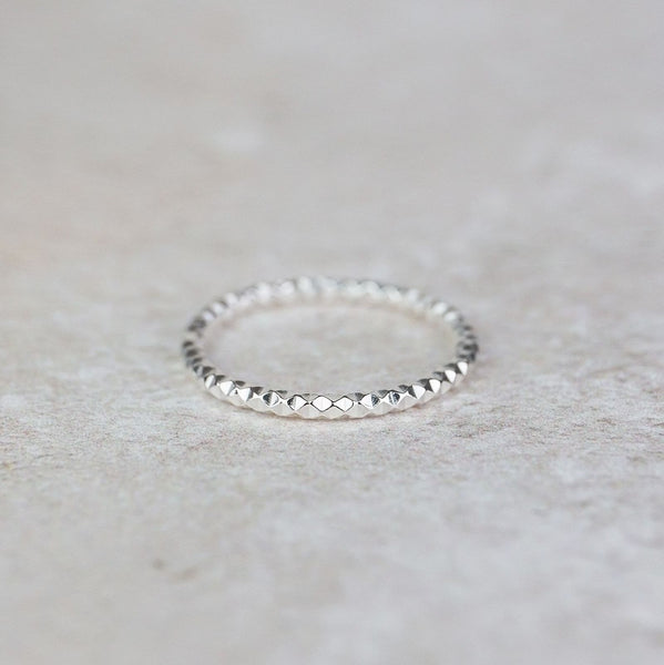 Sterling Silver Textured Stacking Ring