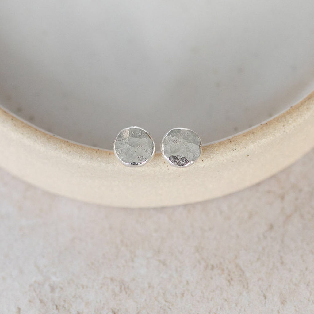Sterling Silver Nugget Studs - Medium and Small